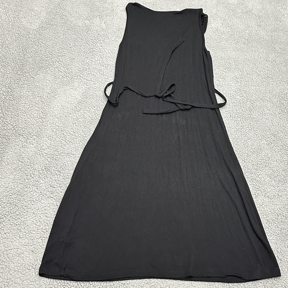 Michael Kors Black Sleeveless Tie-Waist Dress – Size Small Petite - Picture 2 of 7